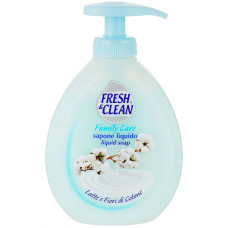 Мило для рук "Молоко та бавовна" - Fresh&Clean Liquid Soap 300ml